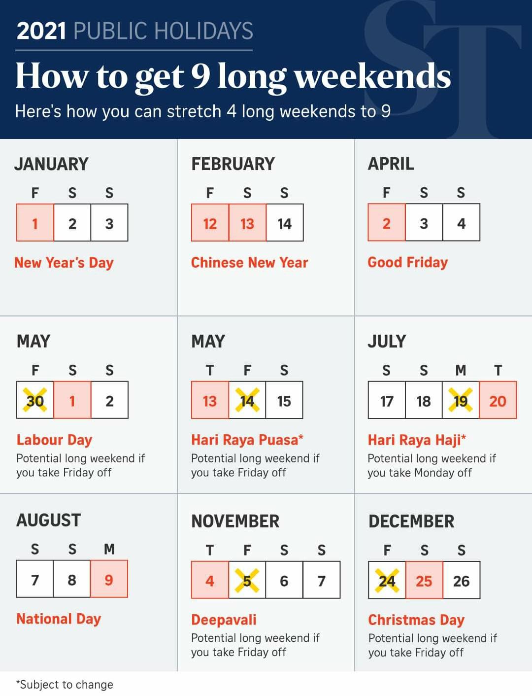 Singapore’s Public Holidays for 2021 – Jamesietravels